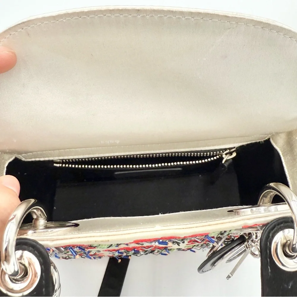 Lady Dior Satin Mini Christian Dior Bag - Picture 8 of 9